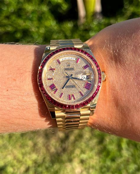 rolex day date ruby|40mm day date Rolex.